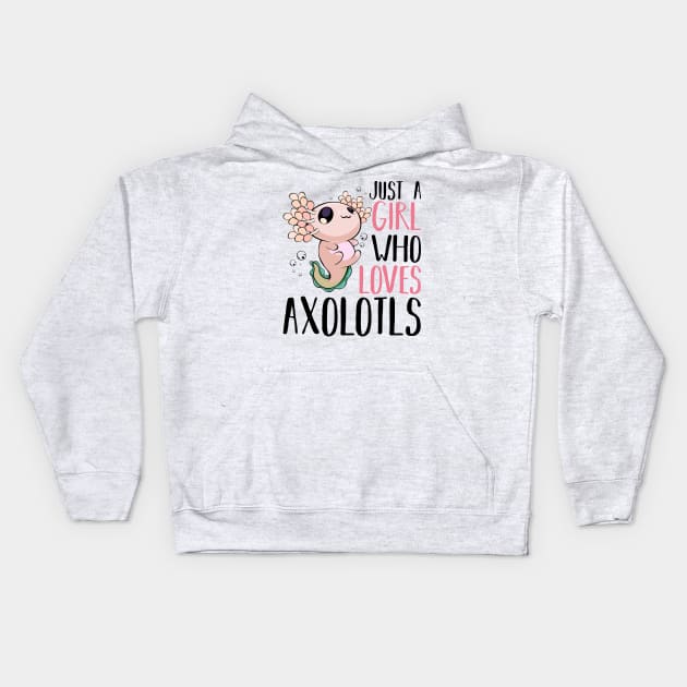 Axolotl Kids Hoodie by Lumio Gifts